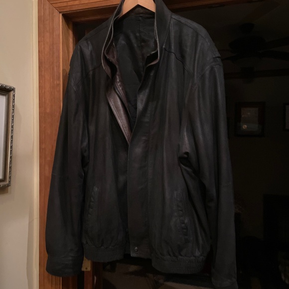 Men’s Rochester leather jacket - Picture 1 of 2
